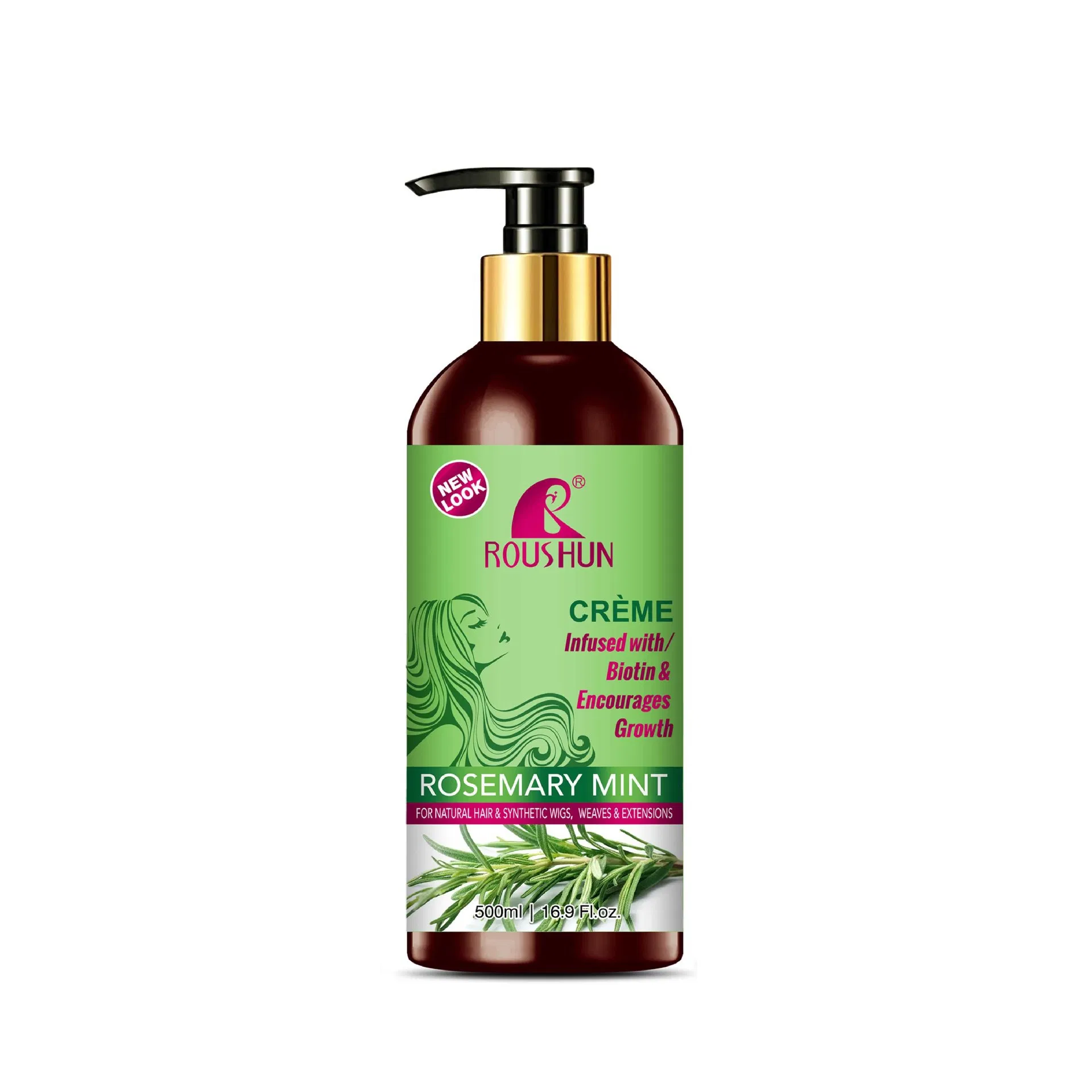 Roushun Nourishing Rosemary Mint Conditioner for Dry Hair Care