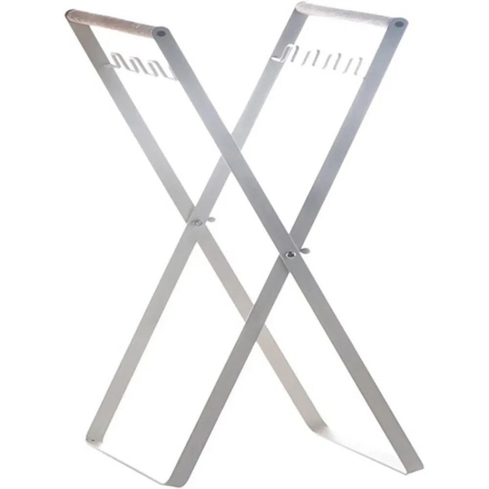 Kitchen Waste Bin Folded Metal Open Top Garbage Rack Household Foldable Garbage Rack Portable Outdoor Garbage Bag Storage Bracket Bl23210