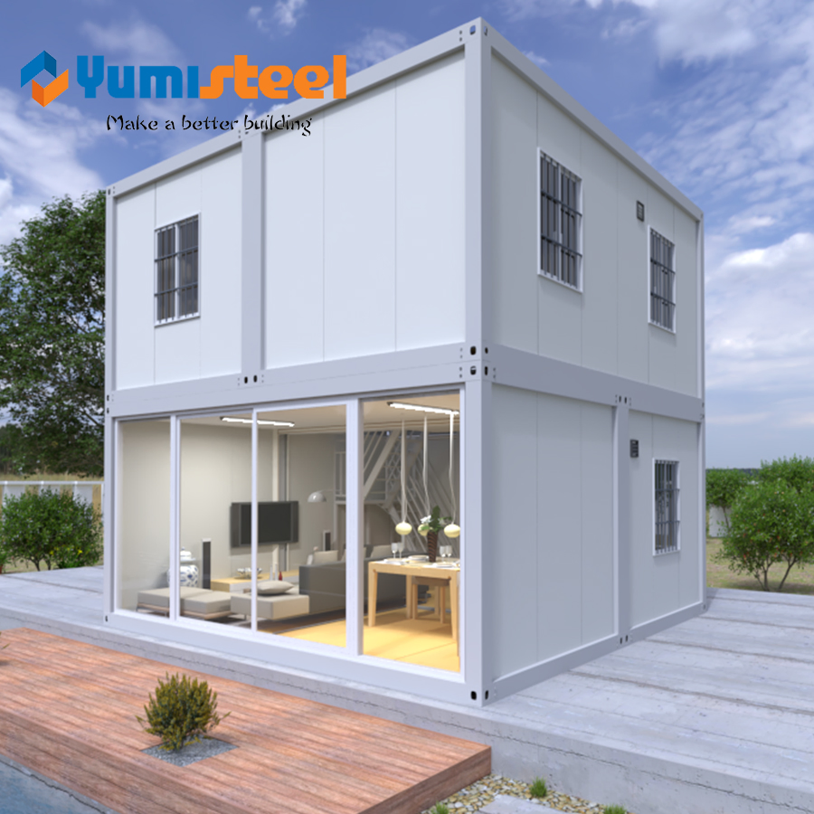 20FT Beautiful Steel Prefabricated Tiny Shipping Factory Buildings for Office