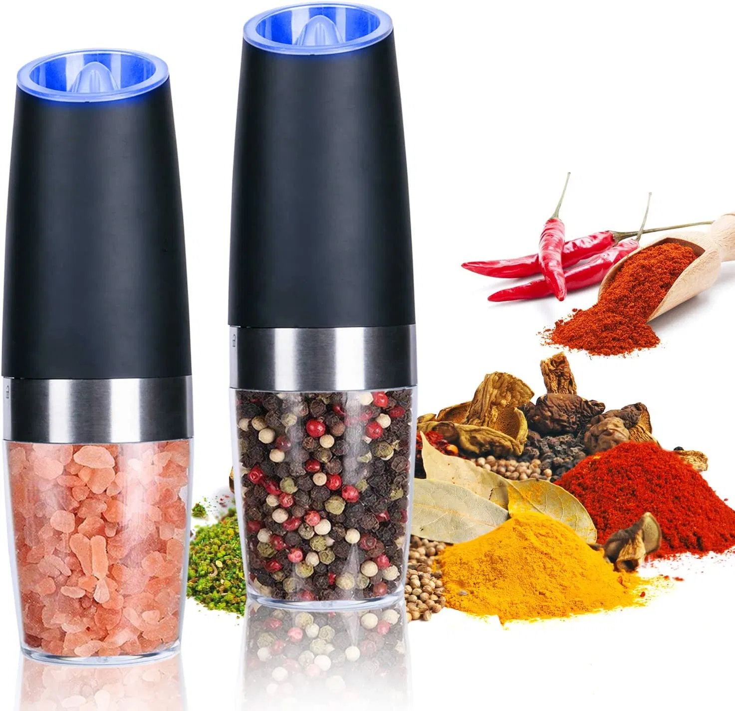 Hot Selling Adjustable Electric Spice and Pepper Mixer Grinder with Gravity Sensor