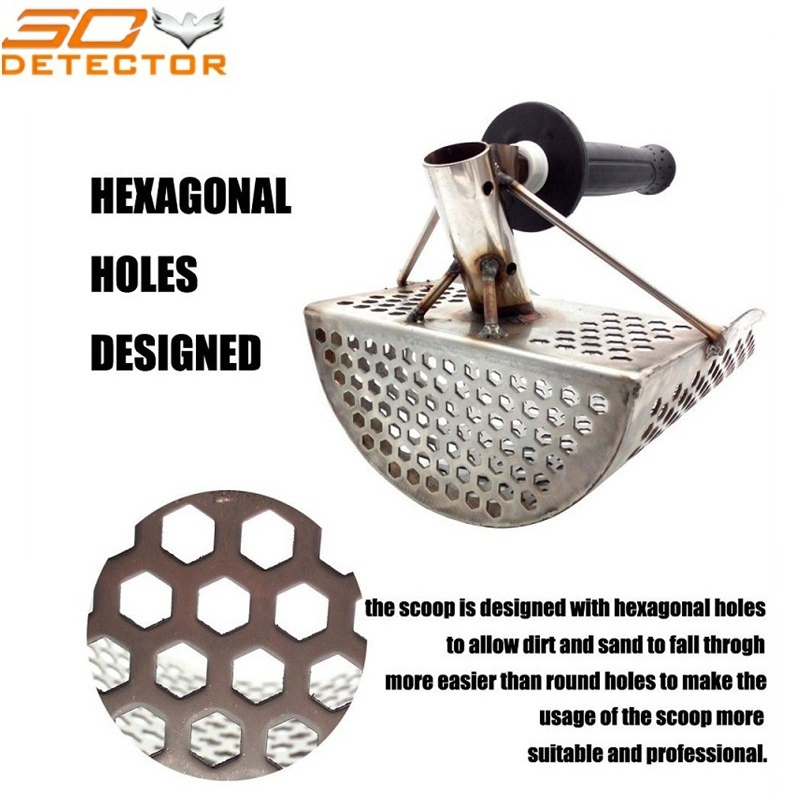 Gold Detecting Machine Stainless Steel Metal Detector Sand Scoop