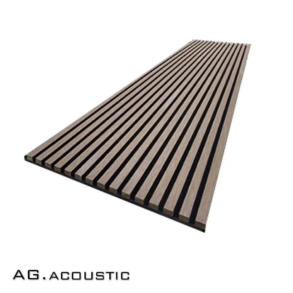 AG. Acoustic Oak Veneer Pet Soundproofing Felt Acoustic Wooden Slatted Wall Panels