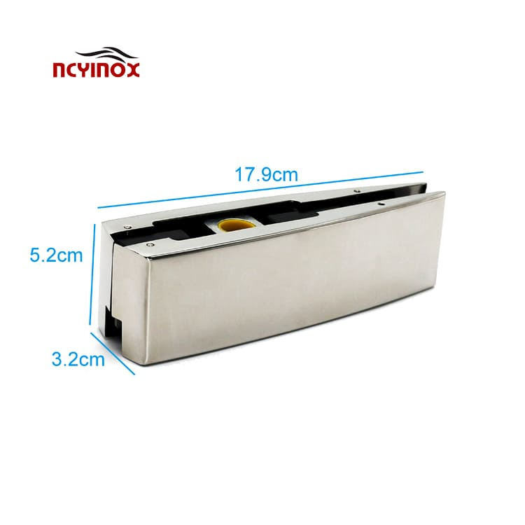Stainless Steel Glass Door Patch Fitting Clamp Bottom Clip Frameless Glass Door Hardware