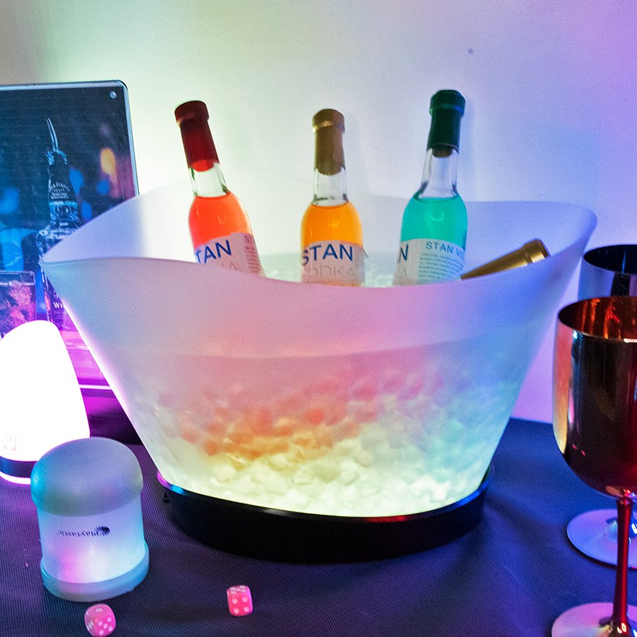 Светодиодное ведро для льда с RGB-подсветкой