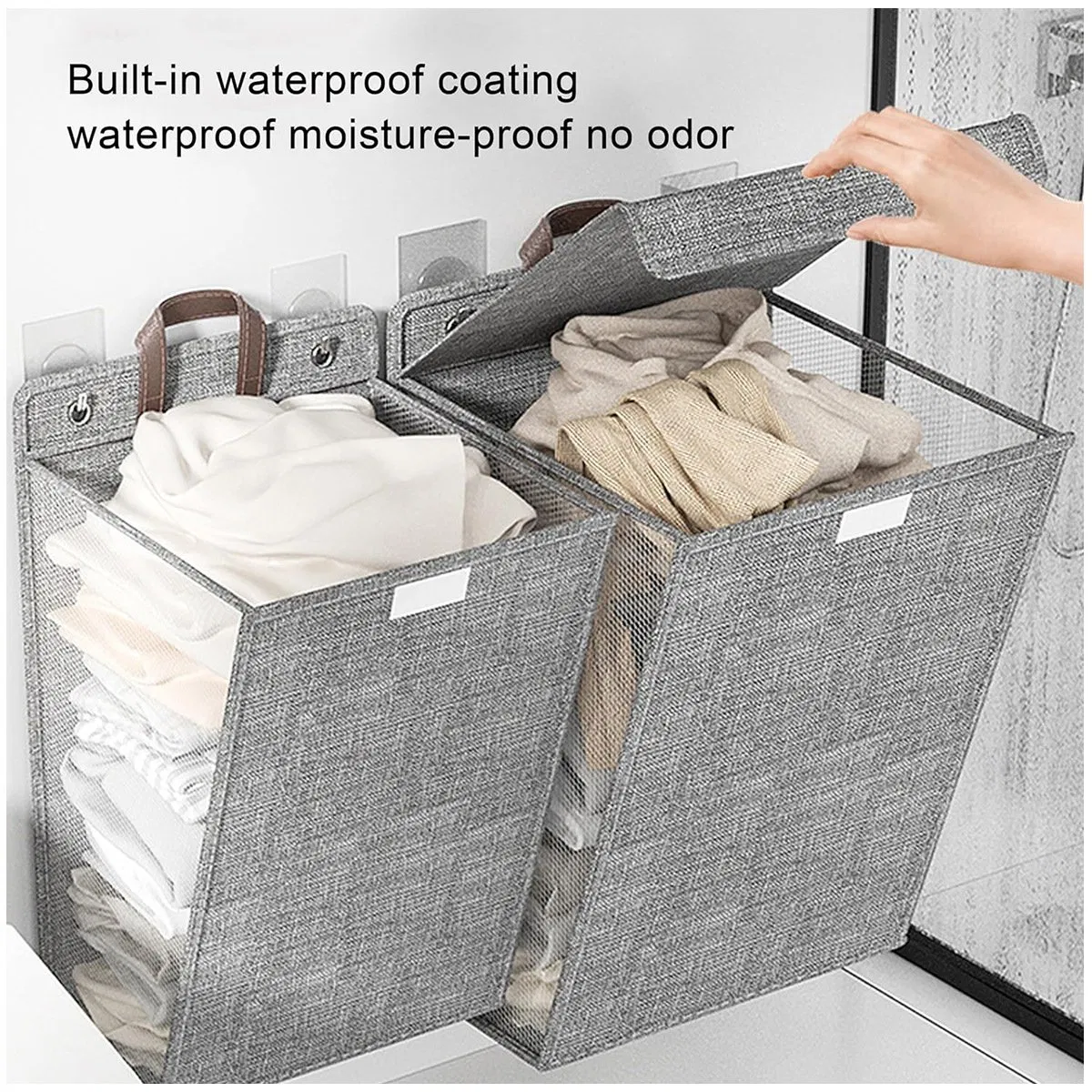 Opening Dirty Clothes Laundry Hamper Storage Bag Size Door Hanging Hamper Bag