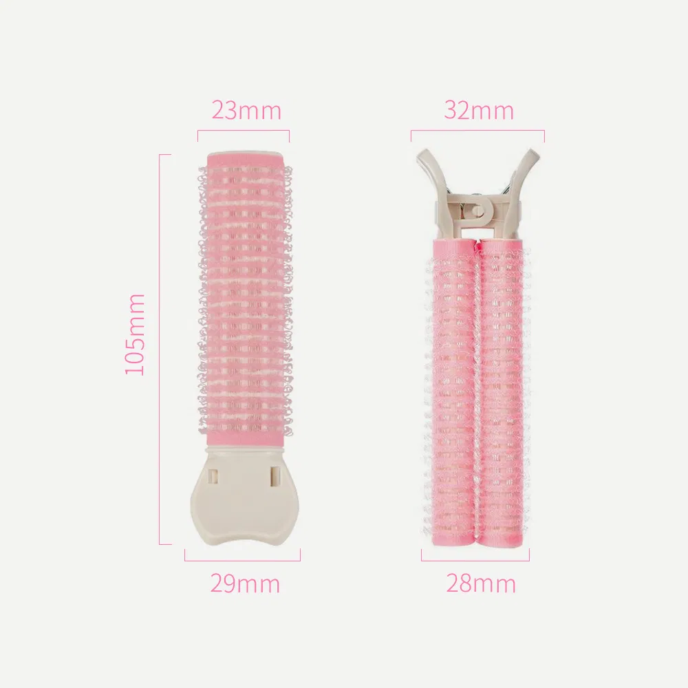 2PCS/Box Self Grip Volumizing Foam Pet Hair Root Clips Multicolor Volumizing Curler Roller Clips