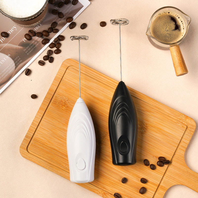 Electric Milk Frother Froth Milk with Electric Whisk
