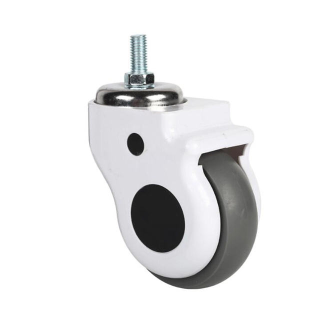 Wholesale 3/4/5 Inch TPR Valve Stem Swivel Casters, with Brakes, Silent Medical Casters, for Hospital Beds. OEM Customization Available.