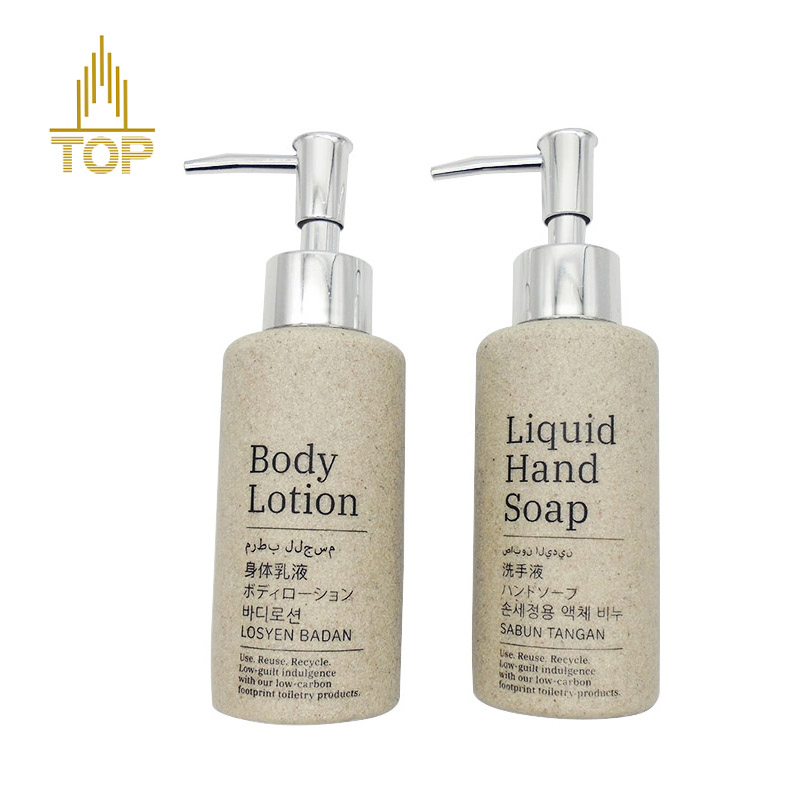 Eco-Friendly Soap Body Lotion with Pump Refillable Liquid Bottle Dispenser