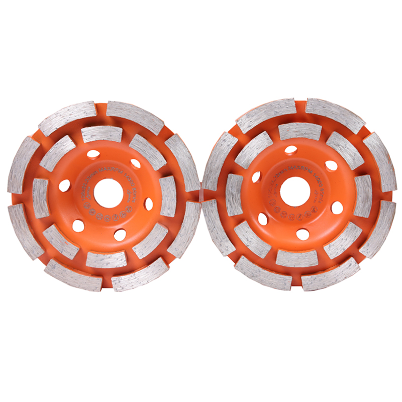 Europe Popular Cold Pressed Double Row Cup Wheel Concrete Polishing Cup Wheel