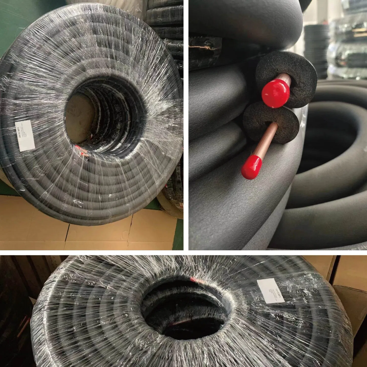 50FT 164FT Black Rubber Insulated Copper Line Set