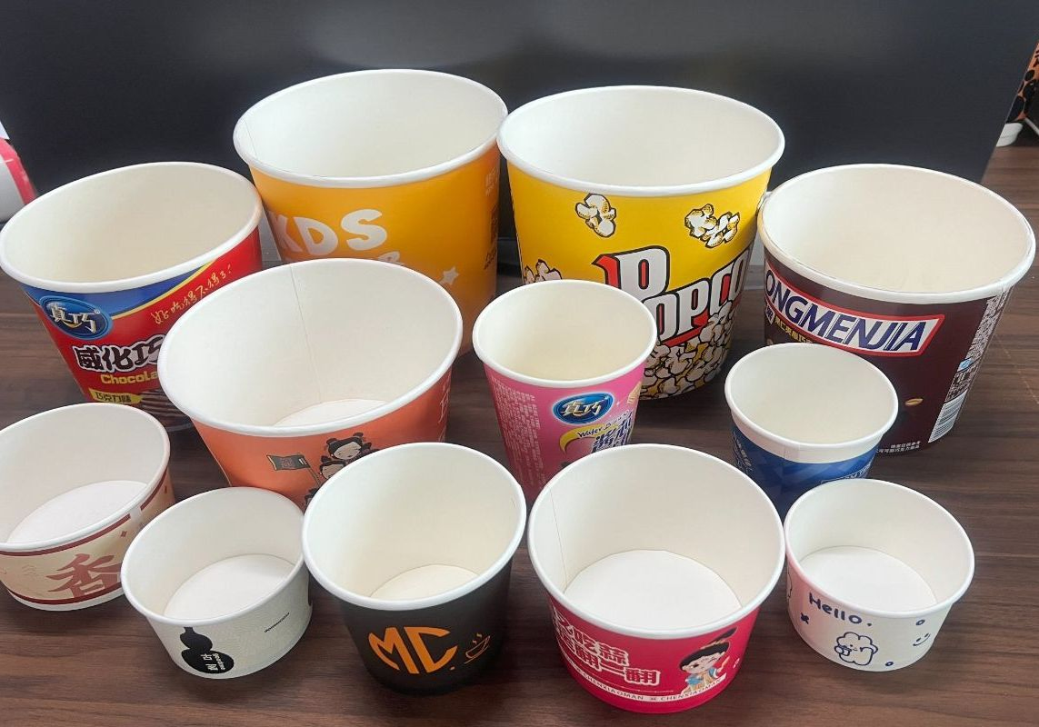Paper Dessert Cups, Ice Cream Bowls Meal Bowl Chocolate Bowl, Noodles Bowl, Dessert Cup for Cold/Hot Food Bowl