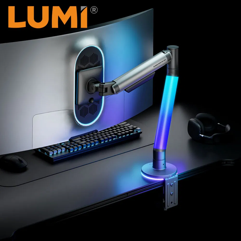 Газовый кронштейн для монитора с RGB-подсветкой, 17-40 дюймов