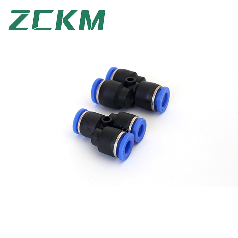 Px Series Three-Way Plastic Blue Pneumatic Fittings for Air Hose