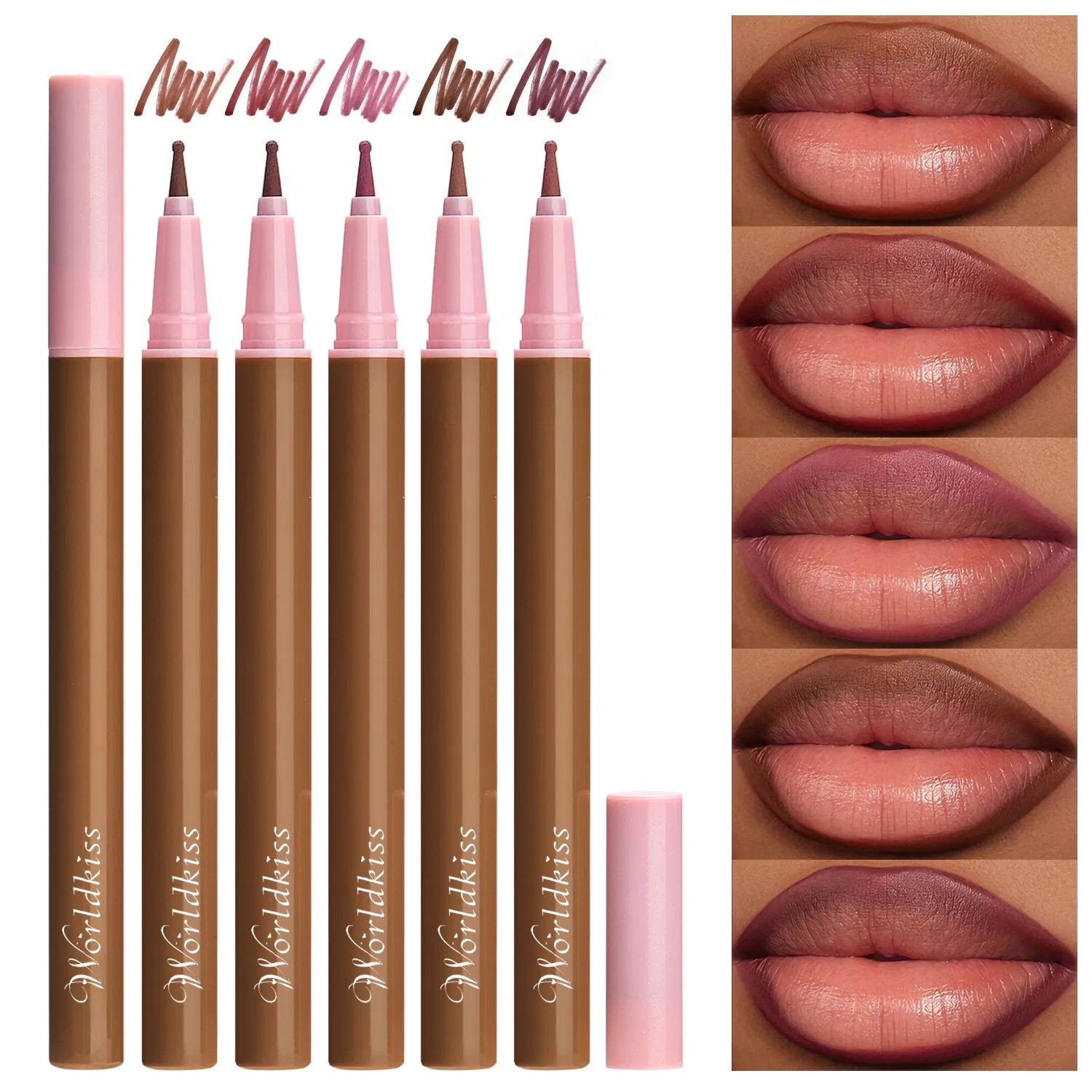 Custom Mineral Natural Waterproof Long Wear Matte Smooth Liquid Lipliner