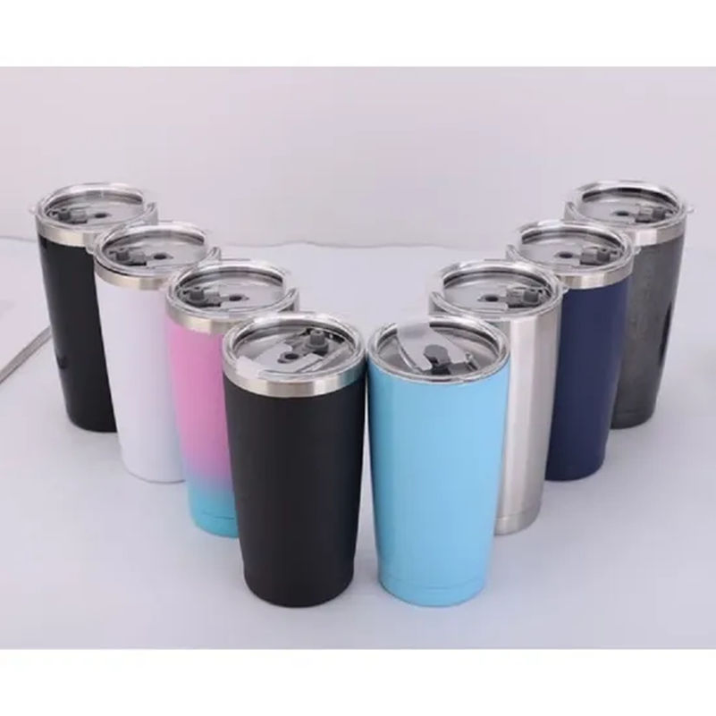 Coffee Tumbler Cup with Lid and Straw Travel Mug Tg013_2