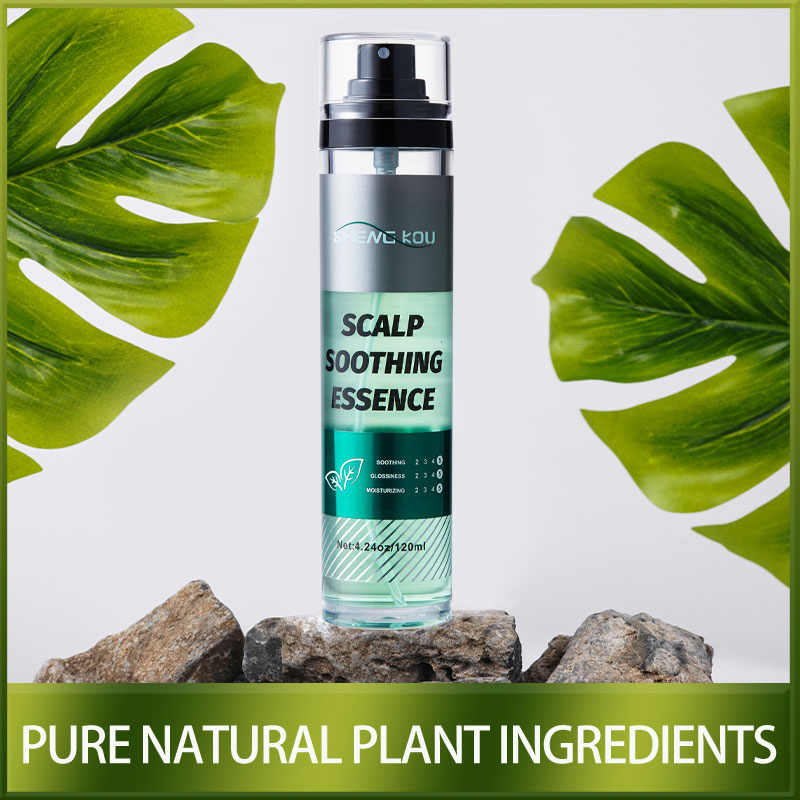 OEM Custom Label Natural Hair Care Products Organic Peppermint Oil Scalp Soothing Essence for Hair