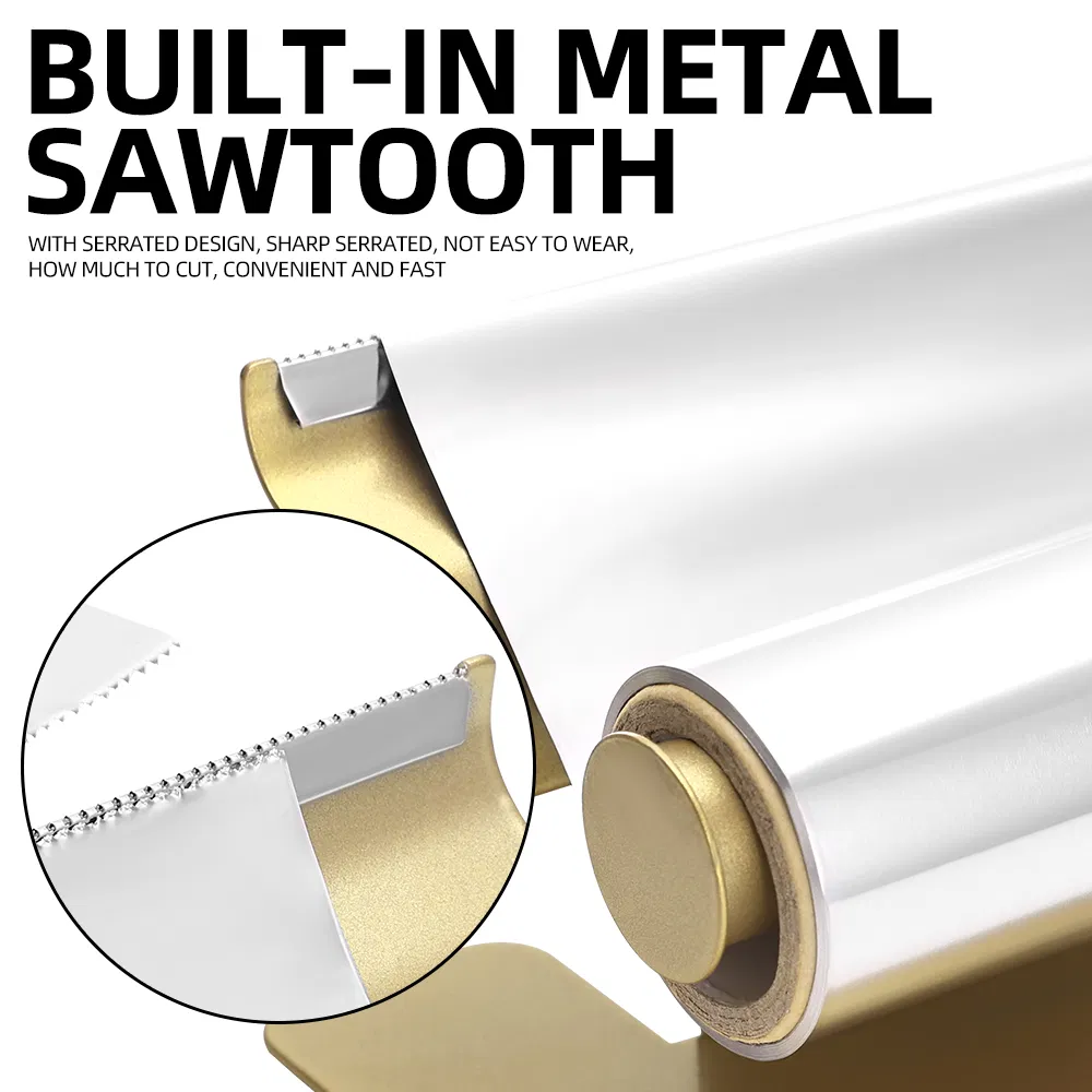 Salon Gold Color Tin Foil Cutter Plastic Wrap Convenient Fast Film Cutting Machine