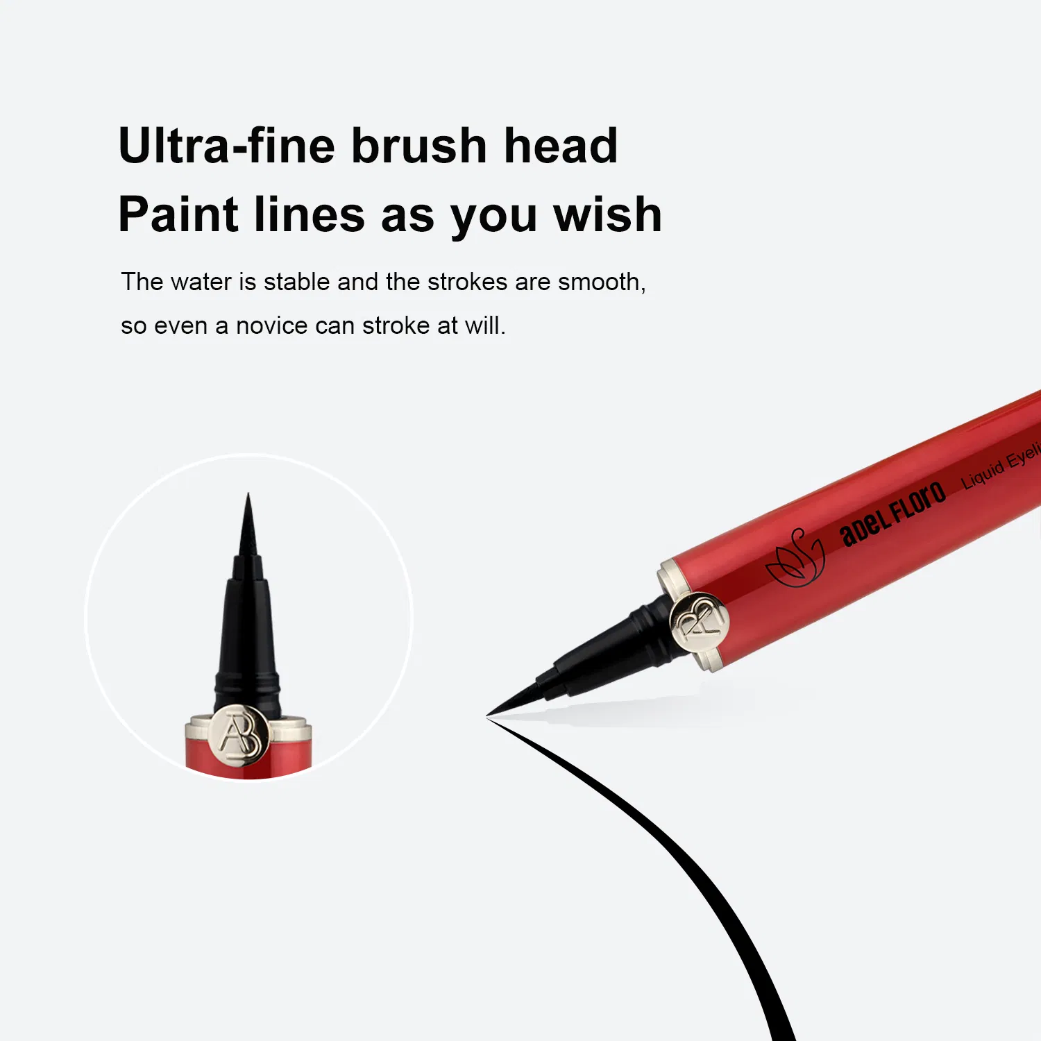 Best Permanent Natural Vegan Brown Black Waterproof Smudge Proof Liquid Eyeliner Customizable