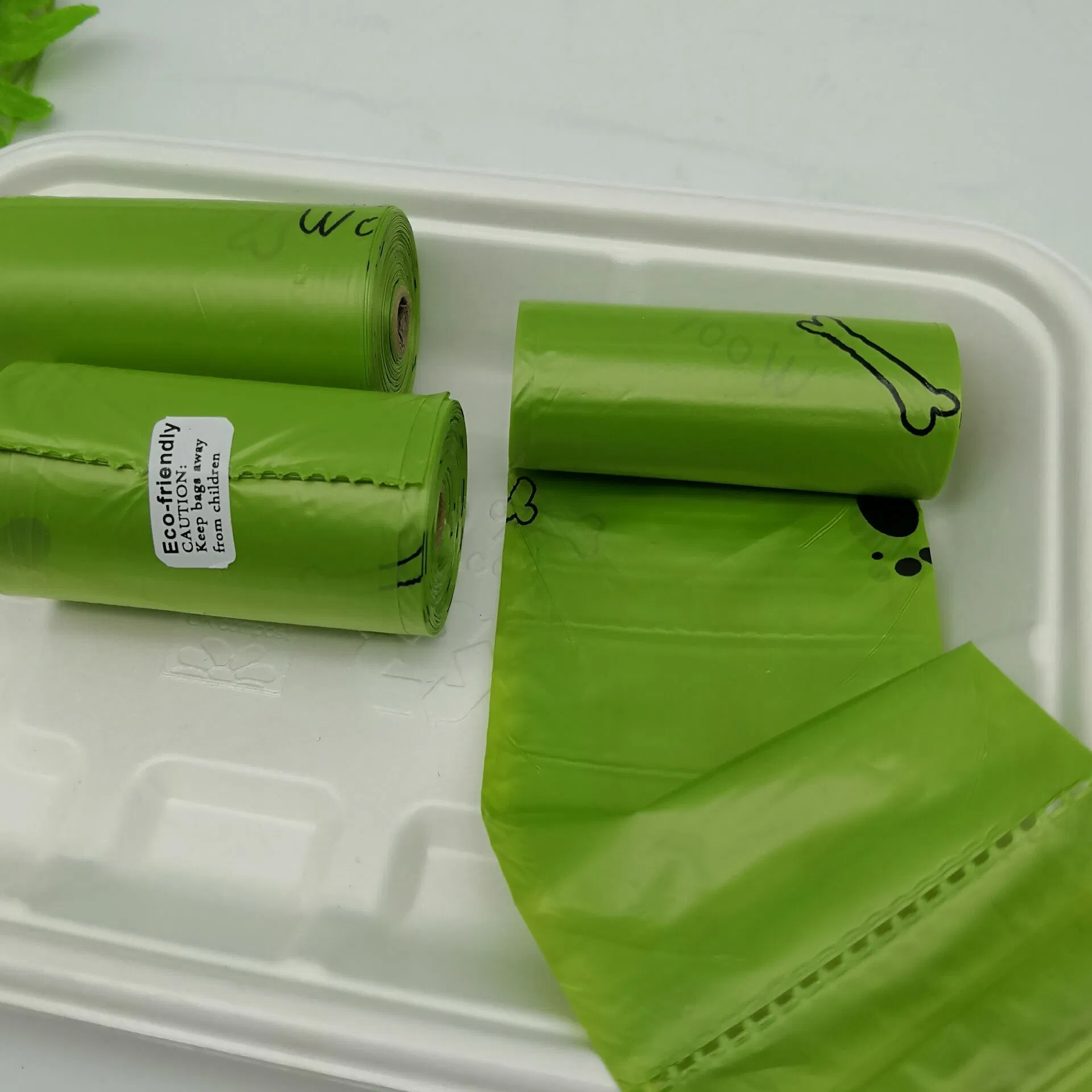 Eco Disposable PLA Biodegradable Dog Pop Packaging Bags