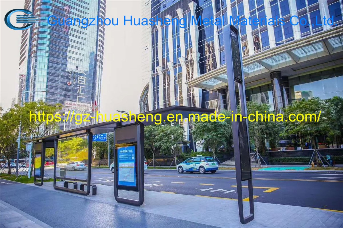 Smart LED Bus Stop Shelter (HS-BS-S003)