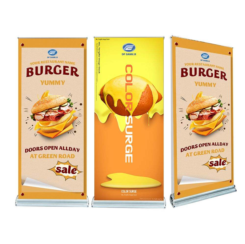 Aluminum Double Sides Roll-up Banner Stand