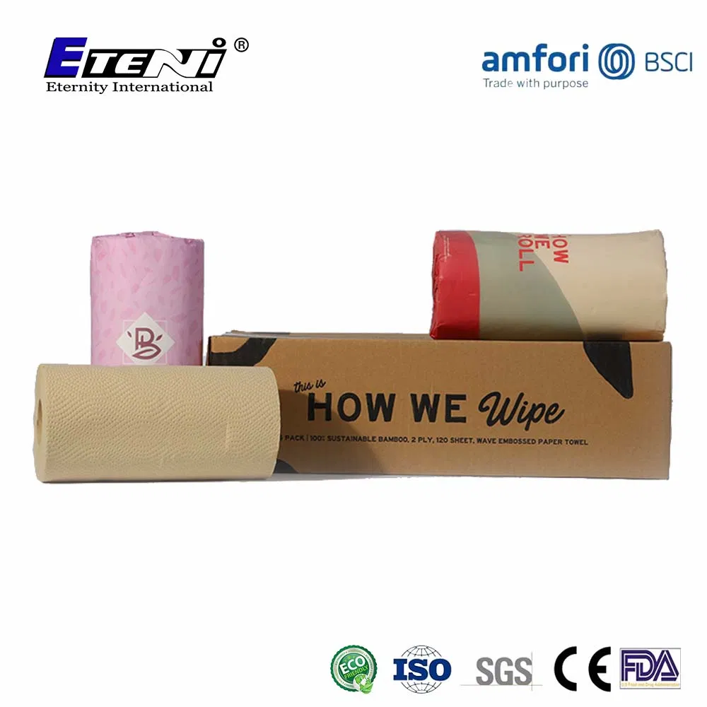 Bambootissue Roll Towels for Kitchen Paper Towel Roll
