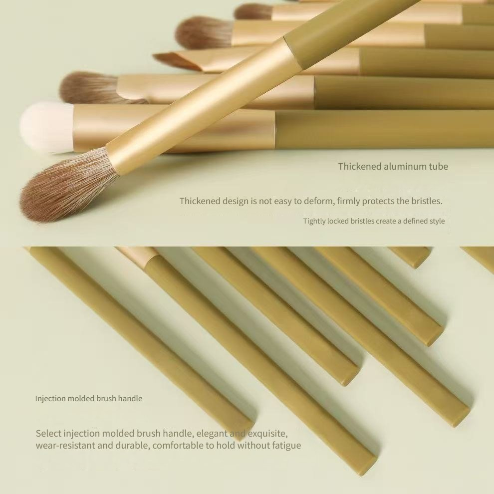 Avocado 7-Piece Essential Makeup Brush Set for Flawless Application