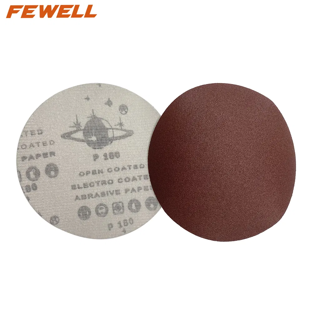 125mm 5in Red 180 Grit Sanding Disc Abrasive Sandpaper for Polishing and Grinding Stainless Steel Wood