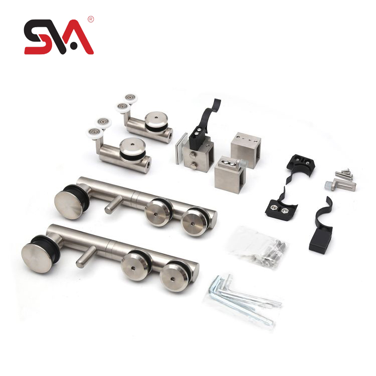 Corner Sliding System Folding Glass Door Hardware Accessories for Bathroom