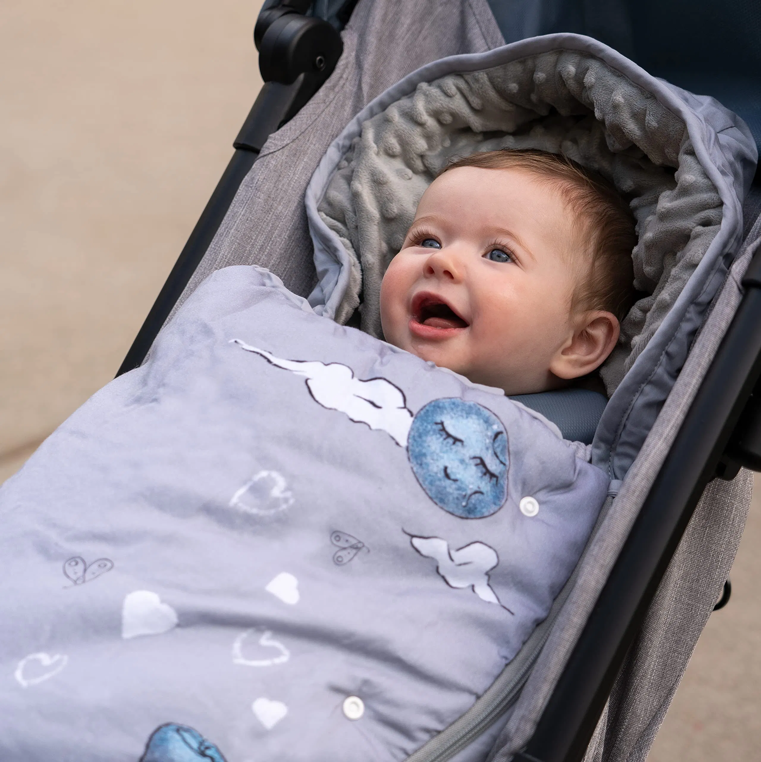 Durable Stroller Blanket and Sleeping Bag Sleep Sack 100% Cotton Bunting Bag
