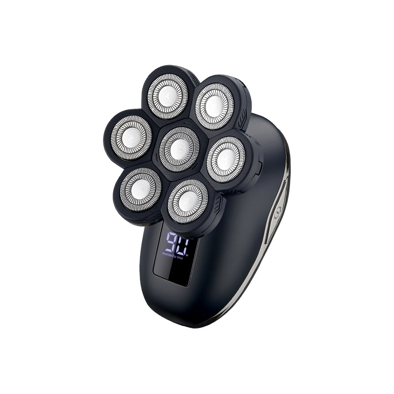 Electric Tool Seven Blade Shaver Bald Head Device Rechargeable Waterproof Washing Shaving Knife Electric Shaver