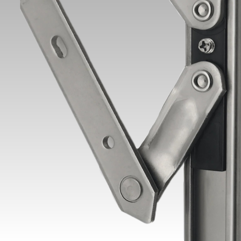 304 Stainless Steel 4-Bar Friction Stay Hinge for Casement Windows