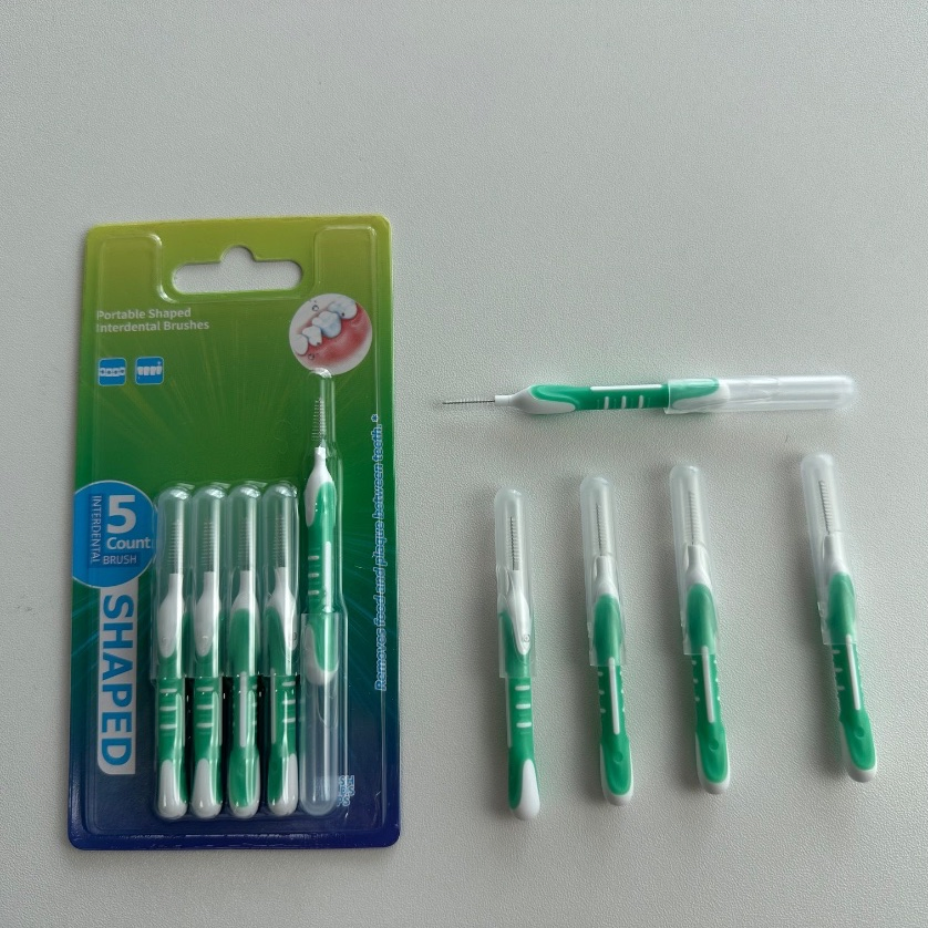 Soft Silicone Interdental Brush, Floss Picks for Teeth, Tooth Flossing Brush with Case, Disposable for Teeth Cleaning