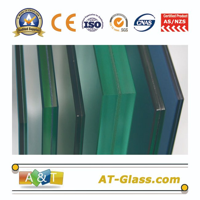 6.38mm 8.38mm 10.38mm PVB Clear/Tinted Laminated Glass Safety Glass for Door Window