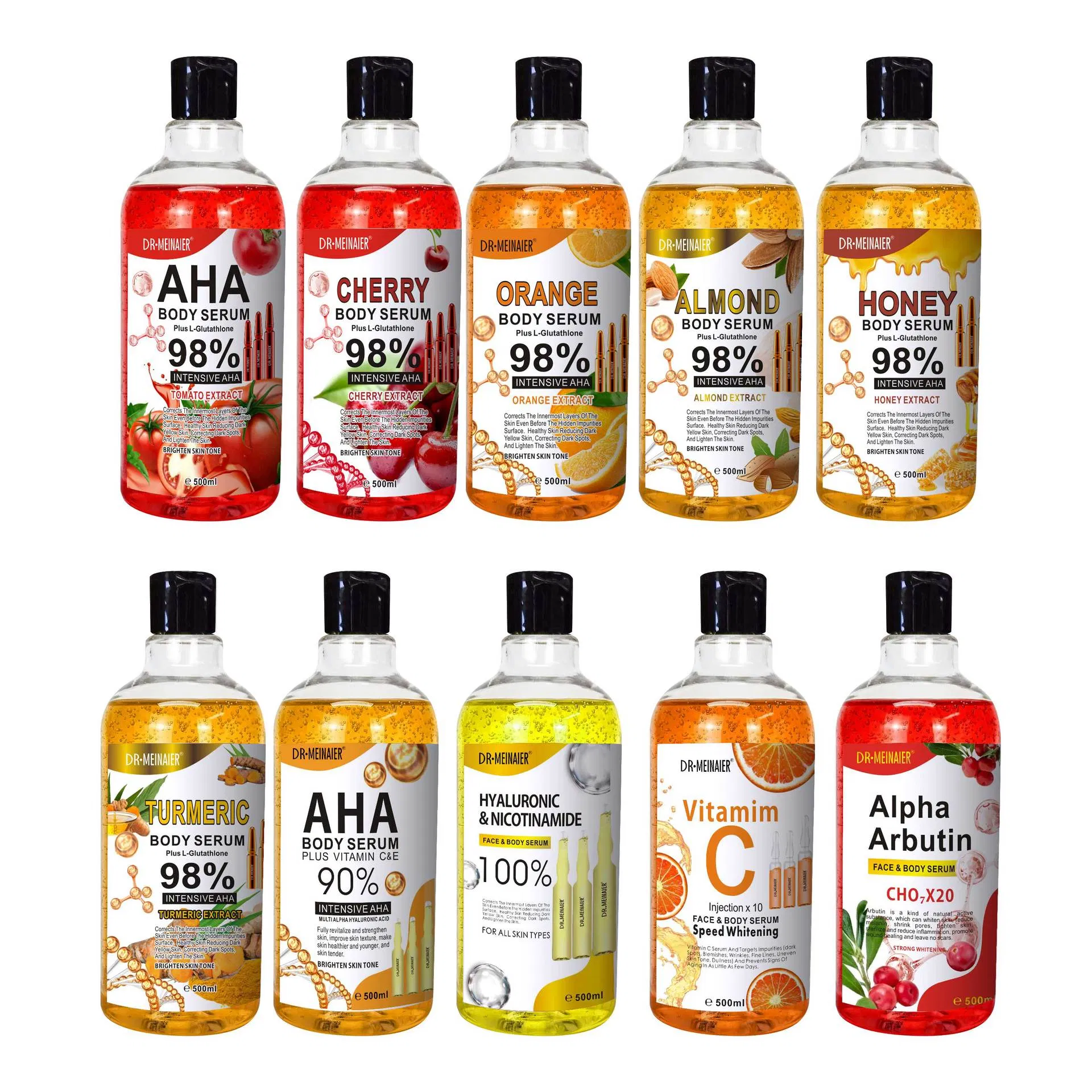 500ml Whitening Serum Hyaluronic Acid Aha & Vitamin C Serum