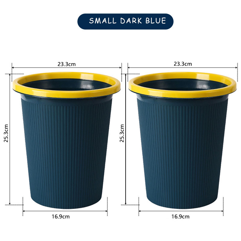 Household Bathroom Trash Can Toilet Waste Paper Basket Large Living Room Dustbin Trash Can