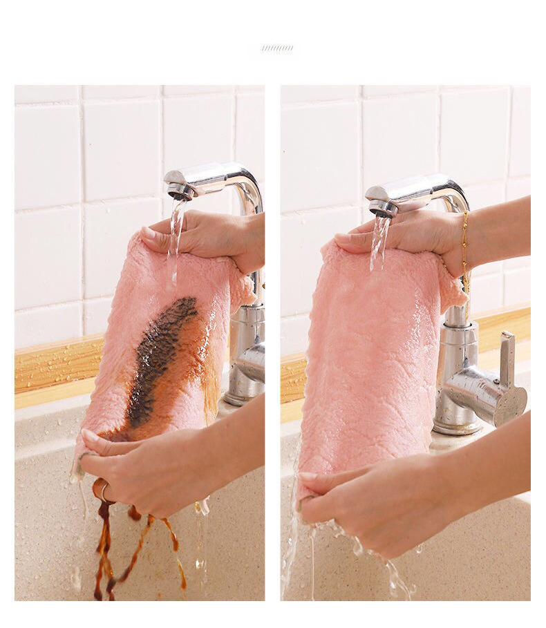 Ultra-Absorbent Microfiber Cleaning Towel for Kitchen