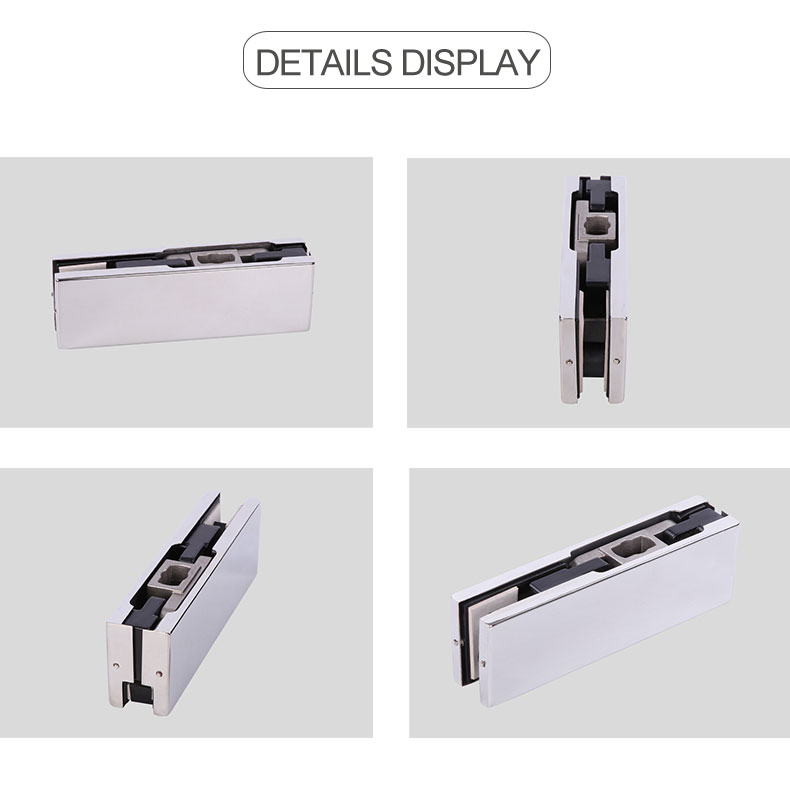 Bottom Aluminum Alloy Glass Door Accessory Patch Fitting Bottom Patch