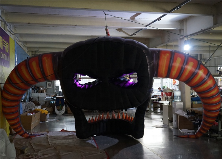 Giant Halloween Decoration Inflatable Skull Skeleton Head for Events