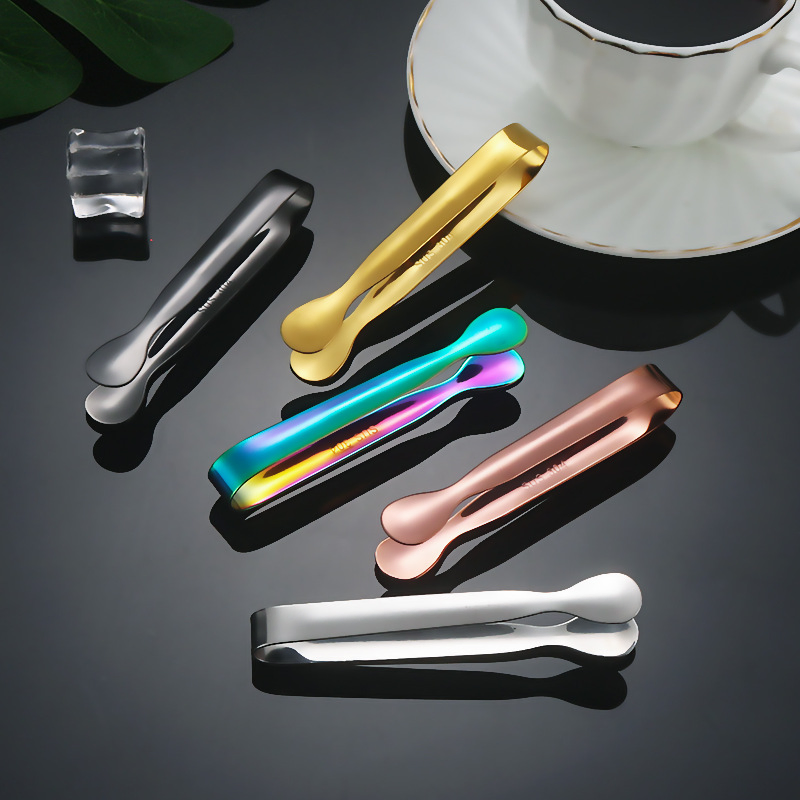 Multifunction Stainless Steel Ice Tong Mini Serving Tongs Wholesale Kitchen Food Tongs Bread Clip