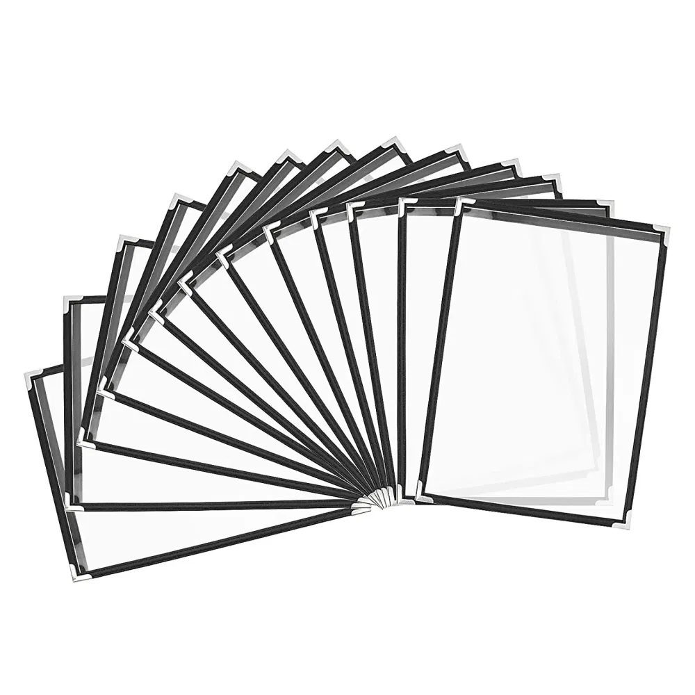 10% off Factory Directly 4 View Fits 8.5"X11" Paper Cafe Restaurant Drink Menu Cover