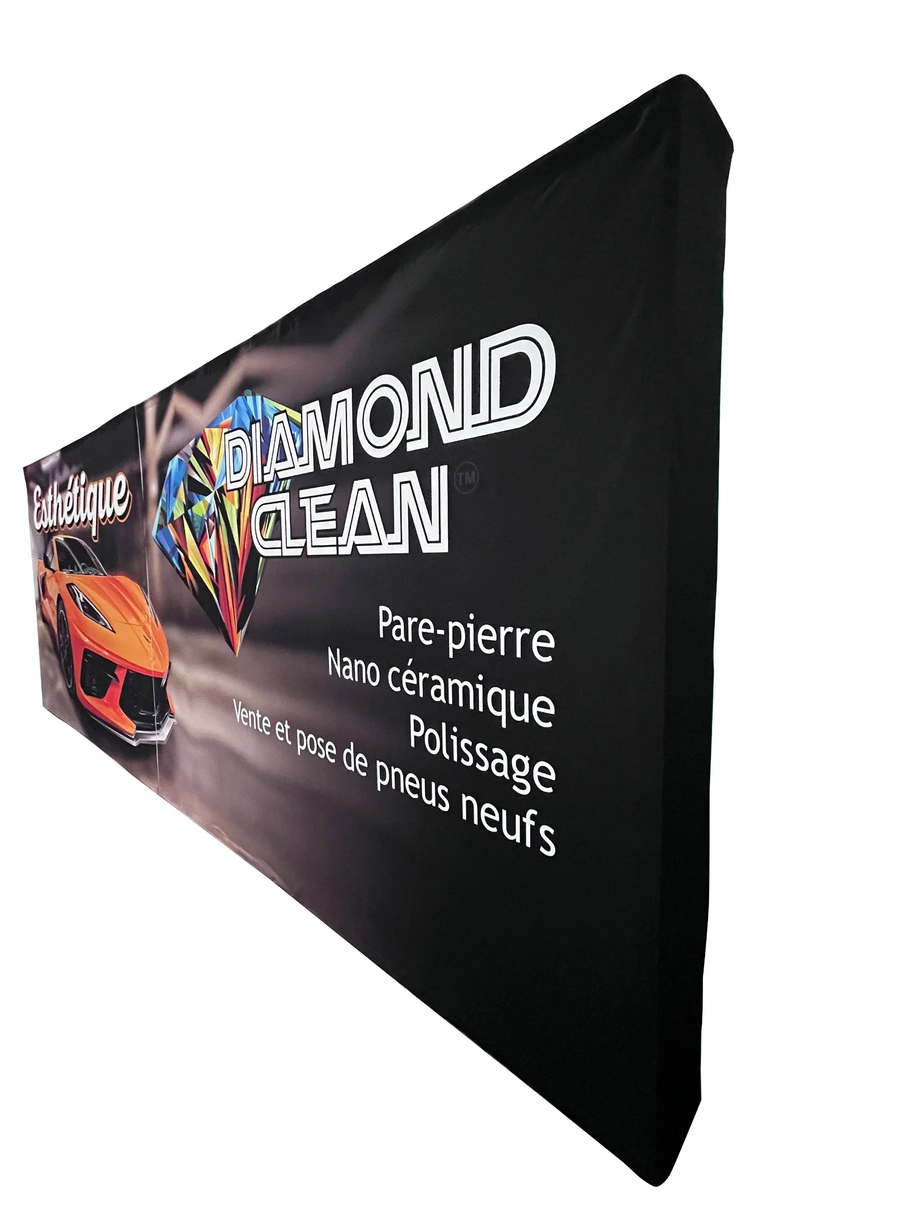 7.5*7.5FT Tension Fabric Pop up Display Stand Trade Show Holder Backdrop Portable Aluminum for Booth Exhibition Wedding Event