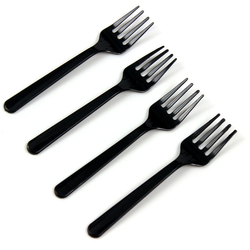 Disposable Plastic Cutlery PS 115mm Mini Fork for Cake Party Supply