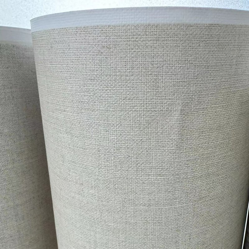 Deep Embossed Fabric Membrane PVC Film for MDF Board Lamination Vinyl PVC Foil Roll for WPC Wall Panels