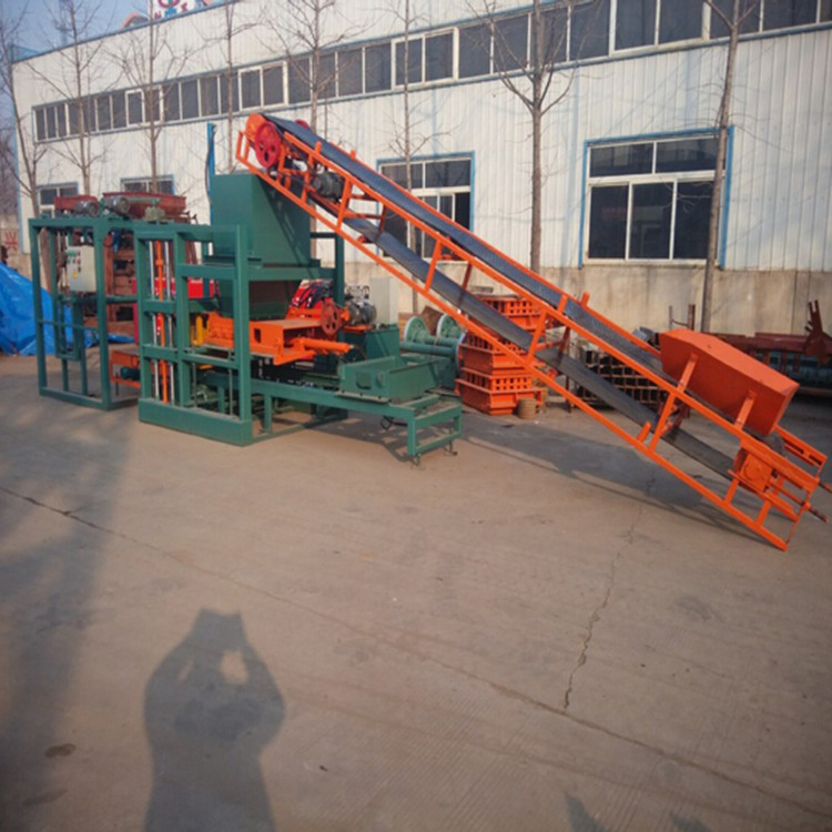 Qt4-20 Semi-Automatic Cement Bricks Manufacturing Process