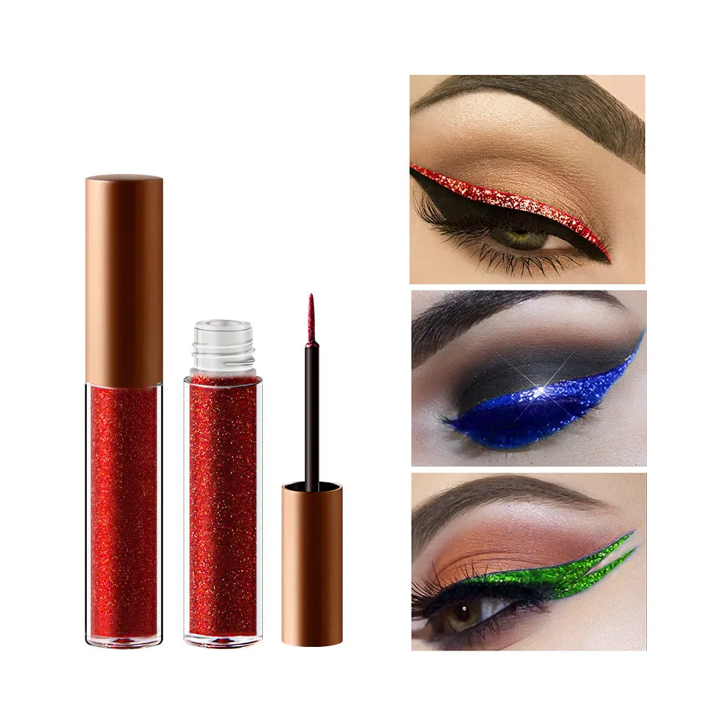 16 Color Glitter Eyeliner Liquid Shiny Waterproof Sweat