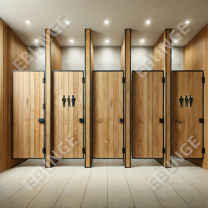 Public HPL Compact Laminate Washroom Cubicle Toilet Partition