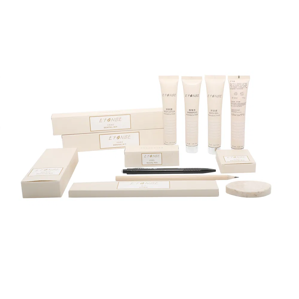 Customized Wholesale Hotel Supplies and Hotel Amenities Biodegradable Amenity Set