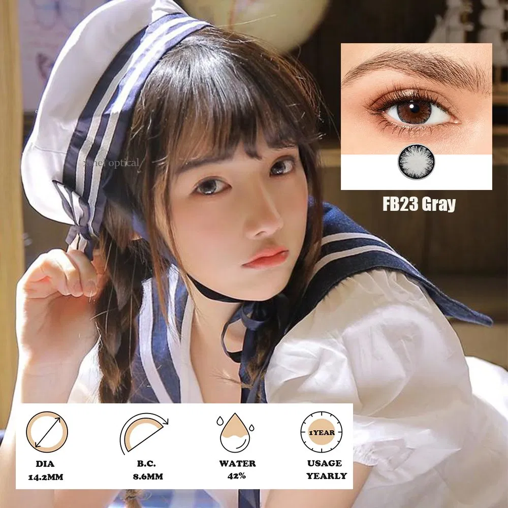 Wholesale Price Lenses Blue Brown Gray Colored Eye Contact Lens